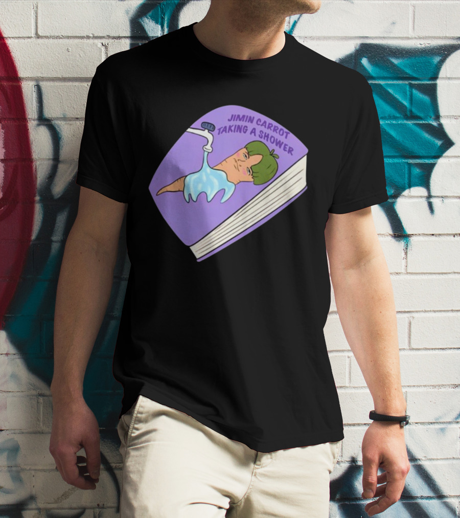 Jimin Carrot Taking A Shower Book T-Shirt