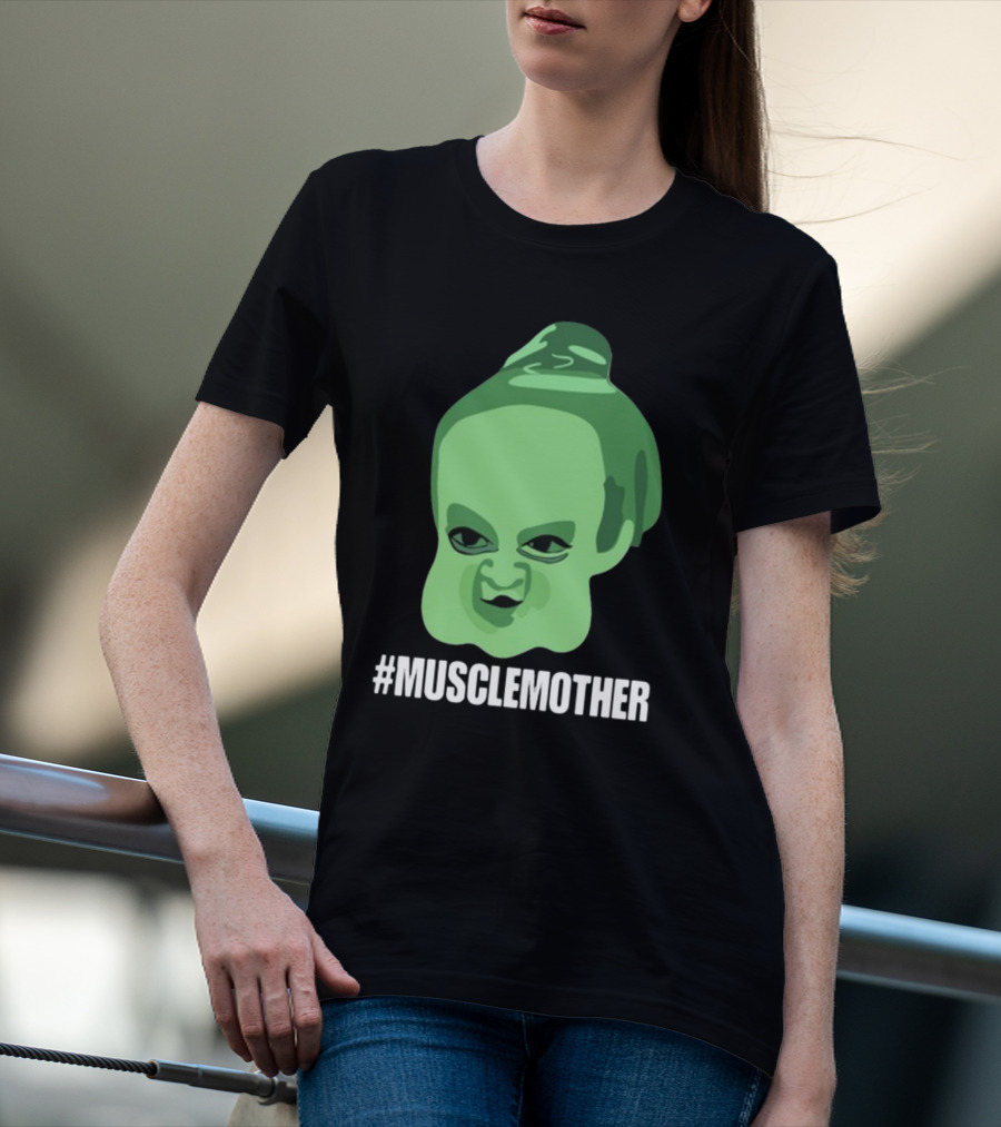 MUSCLEMOTHER Green Head Character T-Shirt