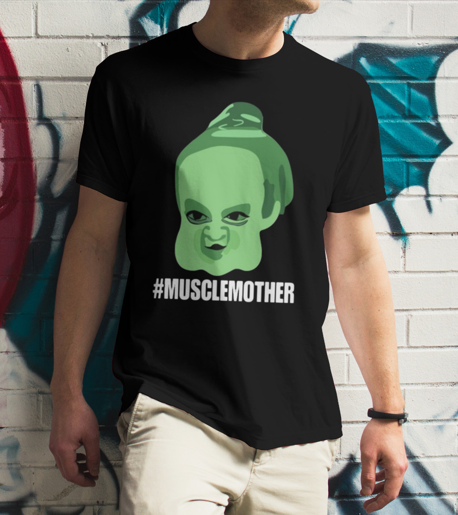 MUSCLEMOTHER Green Head Character T-Shirt