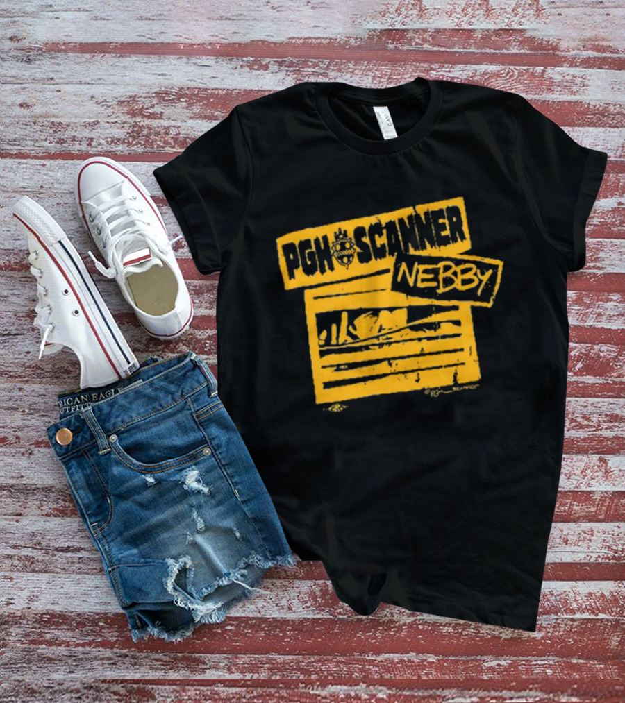 Pgh Scanner Nebby Jail Bars Yellow T-Shirt