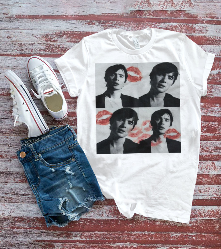 Mustardyardpress Cillian Photobooth Kiss Prints T-Shirt