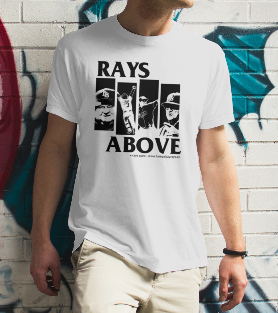 Rays Above Tampa Bay Baseball TB Logo Players T-Shirt
