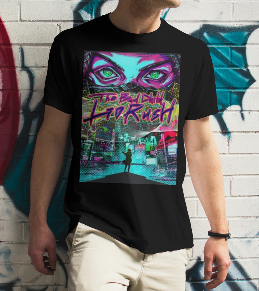 The Bad Child Lio Rush Cyber Punk Tokyo Neon Streetscape T-Shirt