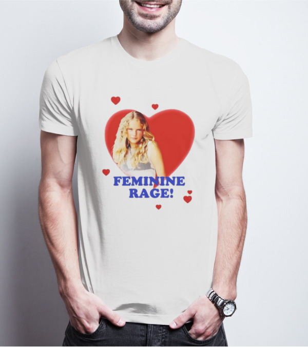 Feminine Rage Heart T-Shirt