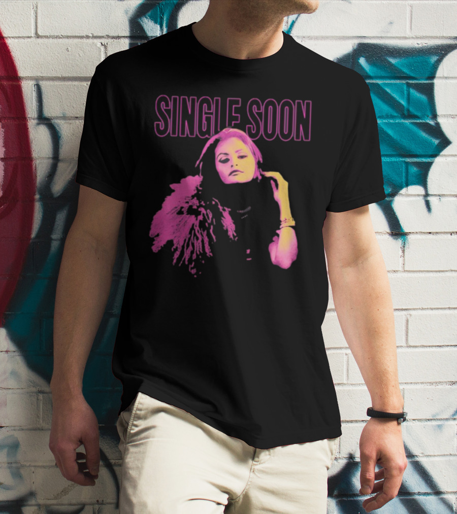 SINGLE SOON Fashion Icon Pink And Yellow T-Shirt