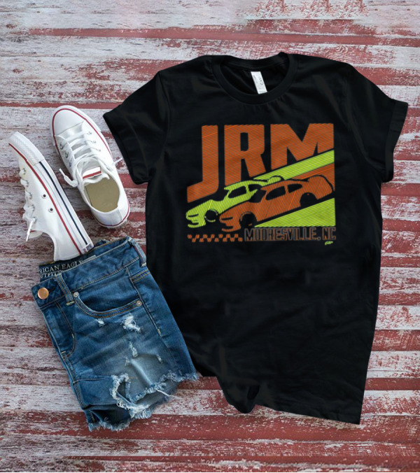 JRM Mooresville NC Neon Blue Racing Cars T-Shirt