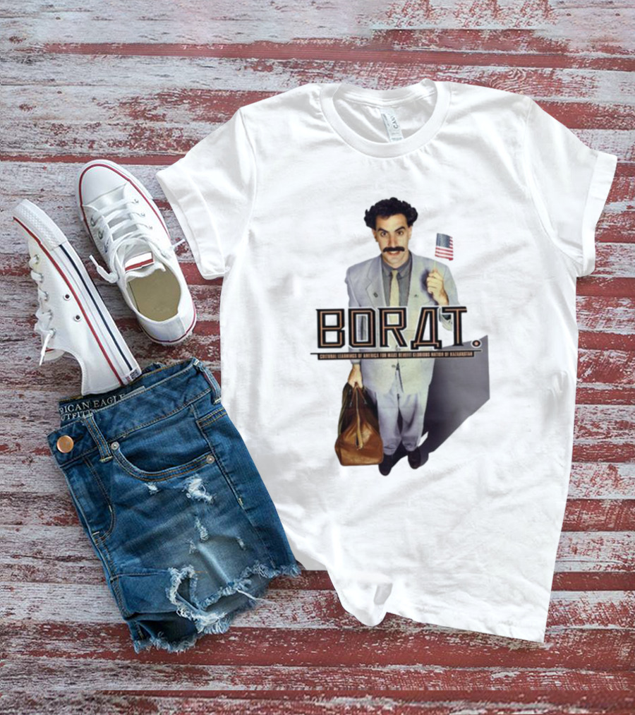 Borat Cultural Learnings Of America For Make Benefit Glorious Nation Of Kazakhstan Flag Suitcase T-Shirt