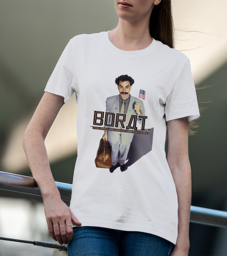 Borat Cultural Learnings Of America For Make Benefit Glorious Nation Of Kazakhstan Flag Suitcase T-Shirt
