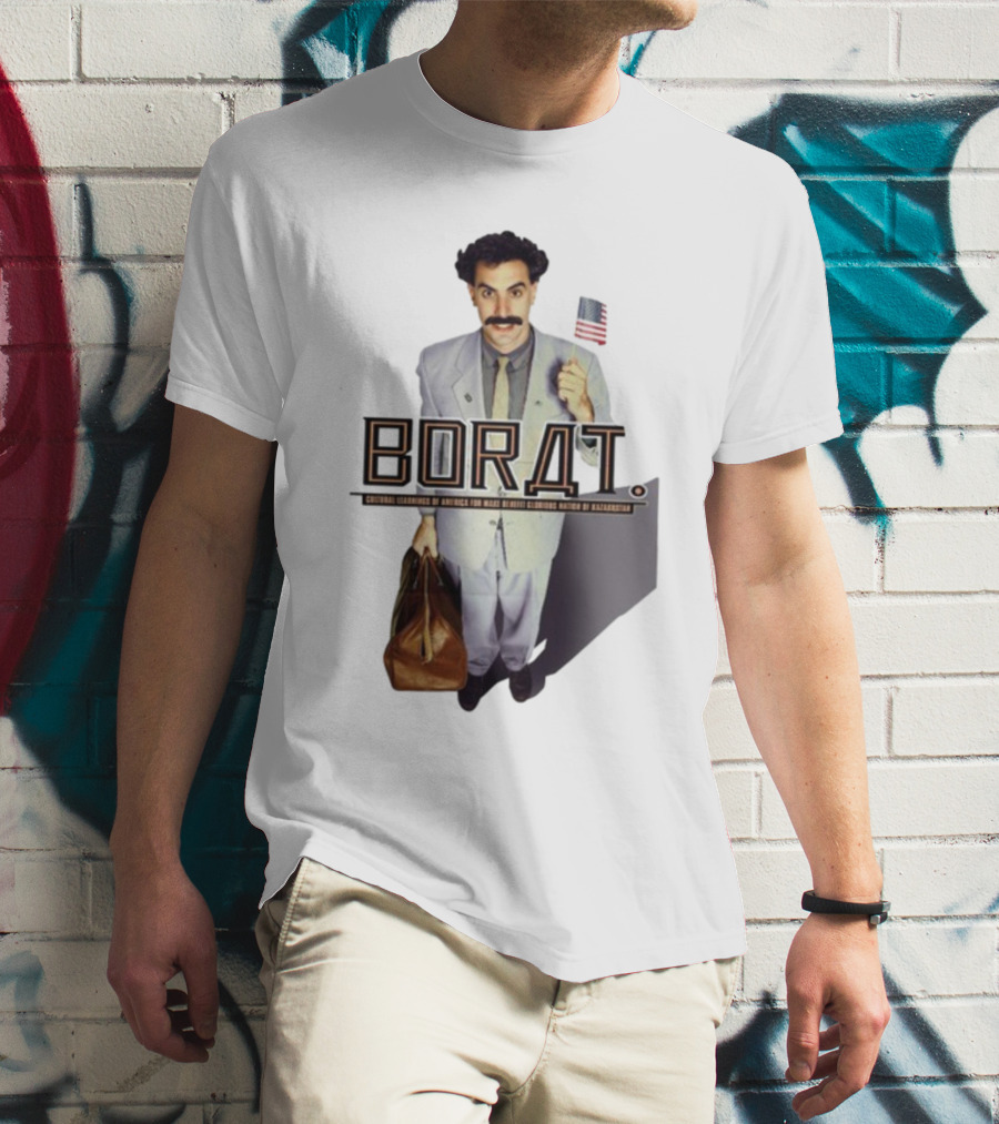 Borat Cultural Learnings Of America For Make Benefit Glorious Nation Of Kazakhstan Flag Suitcase T-Shirt