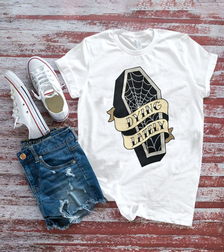 Iamjakehill Coffin Dying Lately Spiderweb T-Shirt