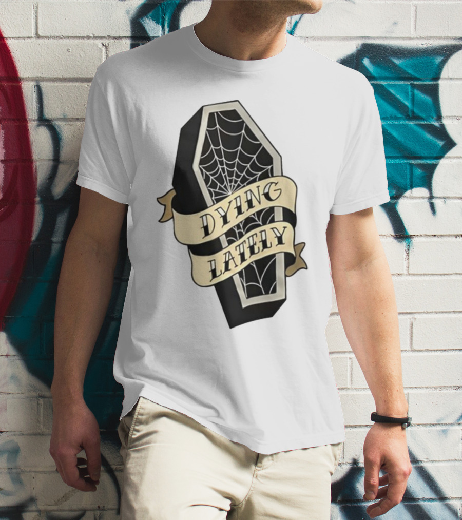 Iamjakehill Coffin Dying Lately Spiderweb T-Shirt