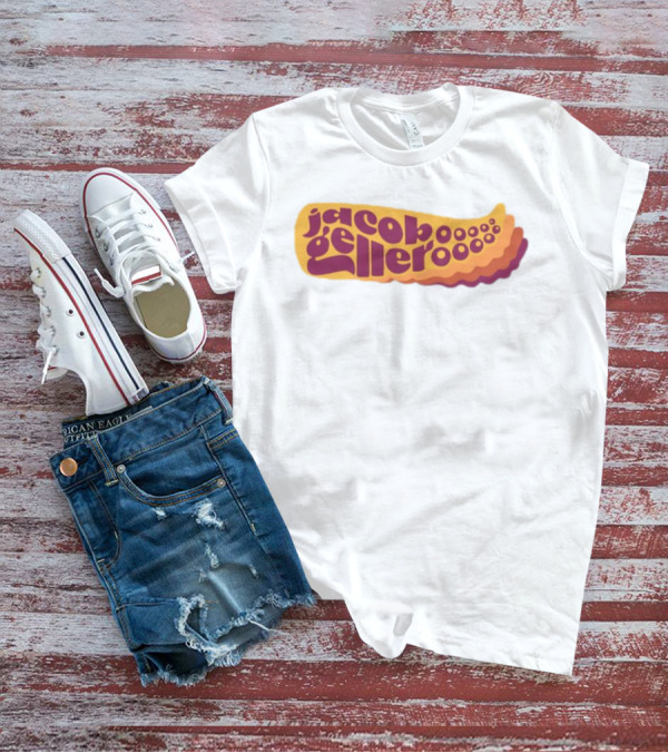 Jacob Geller Kraken Retro Waves Text T-Shirt