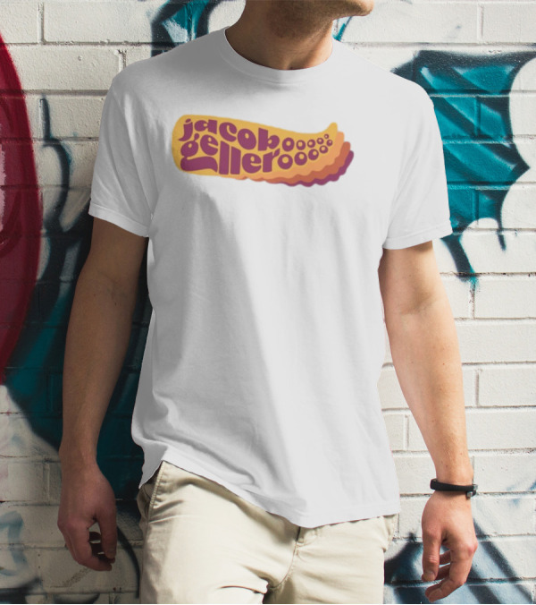 Jacob Geller Kraken Retro Waves Text T-Shirt