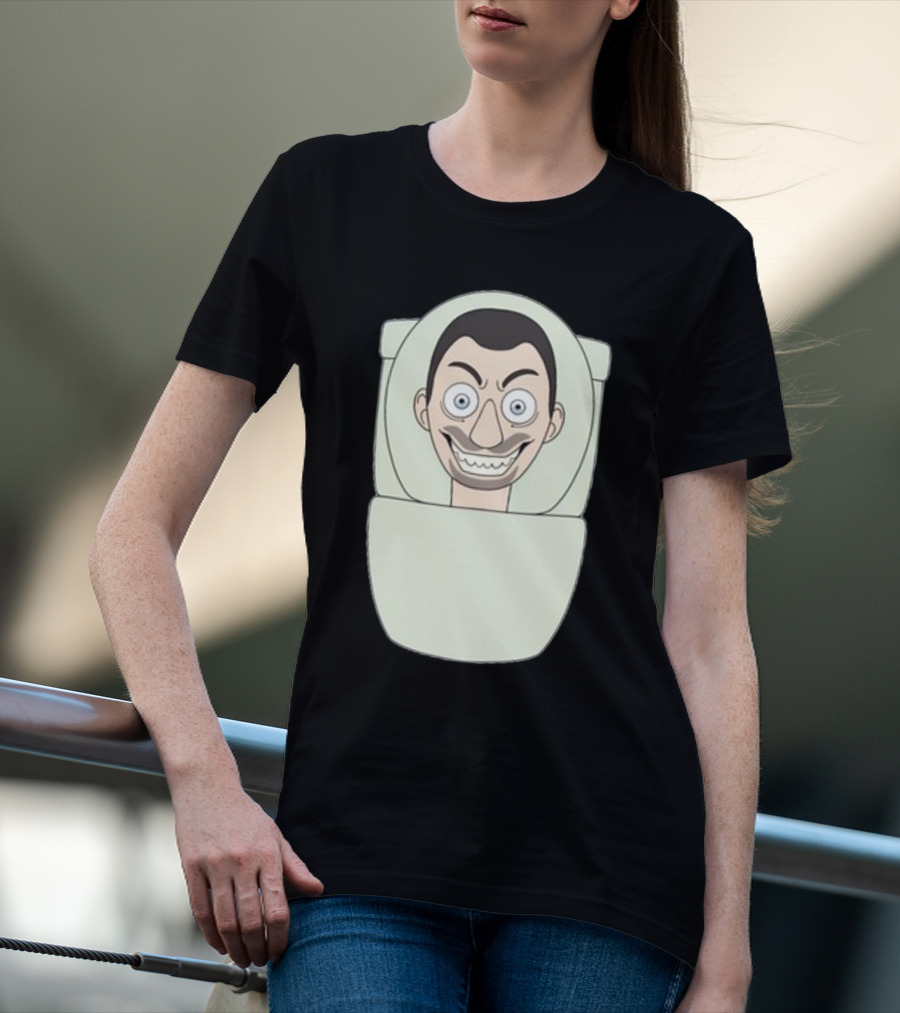 Skibidi Toilet Youtooz New Creepy Toilet Head Meme T-Shirt