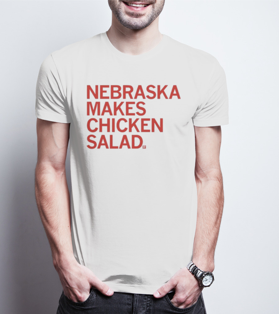NEBRASKA MAKES CHICKEN SALAD RAYGUN T-Shirt