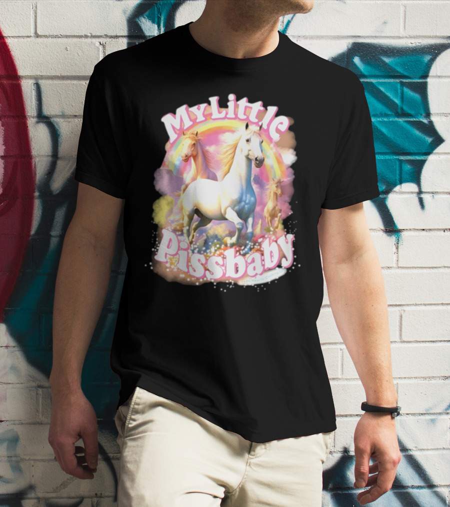 My Little Pissbaby Rainbow Horses T-Shirt