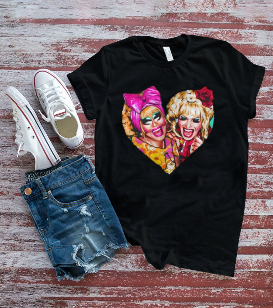 Funny Nordacious Trixie And Katya Heart Shape T-Shirt