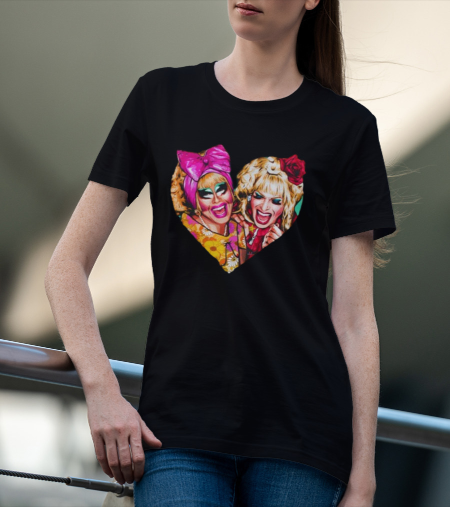 Funny Nordacious Trixie And Katya Heart Shape T-Shirt