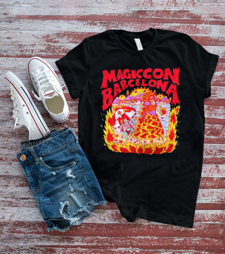 Magiccon Barcelona Vibrant Psychedelic Inferno T-Shirt