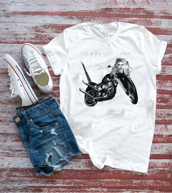 Born This Way Album Motorcycle Lady Gaga T-Shirt