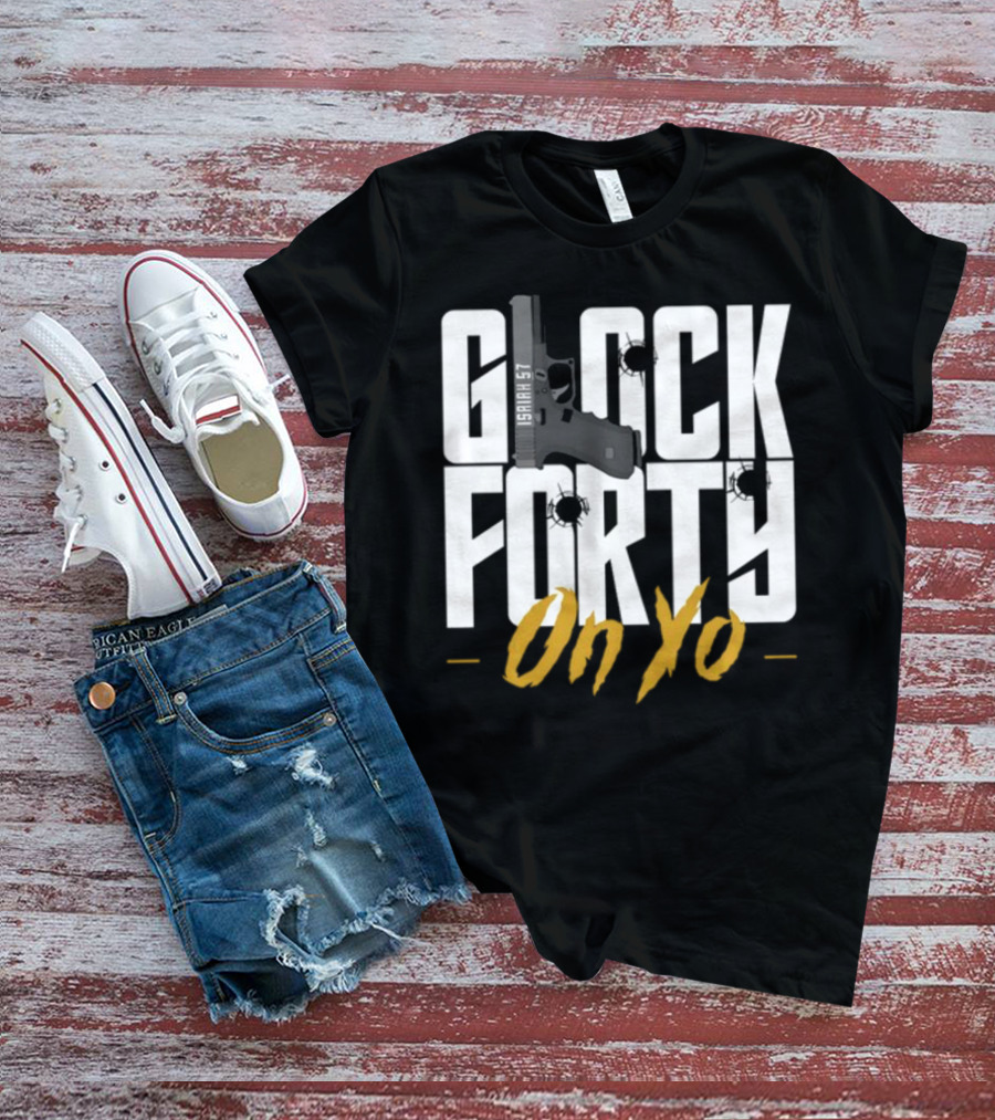 Glock Forty On Yo Isaiah 57 Bullet Holes T-Shirt