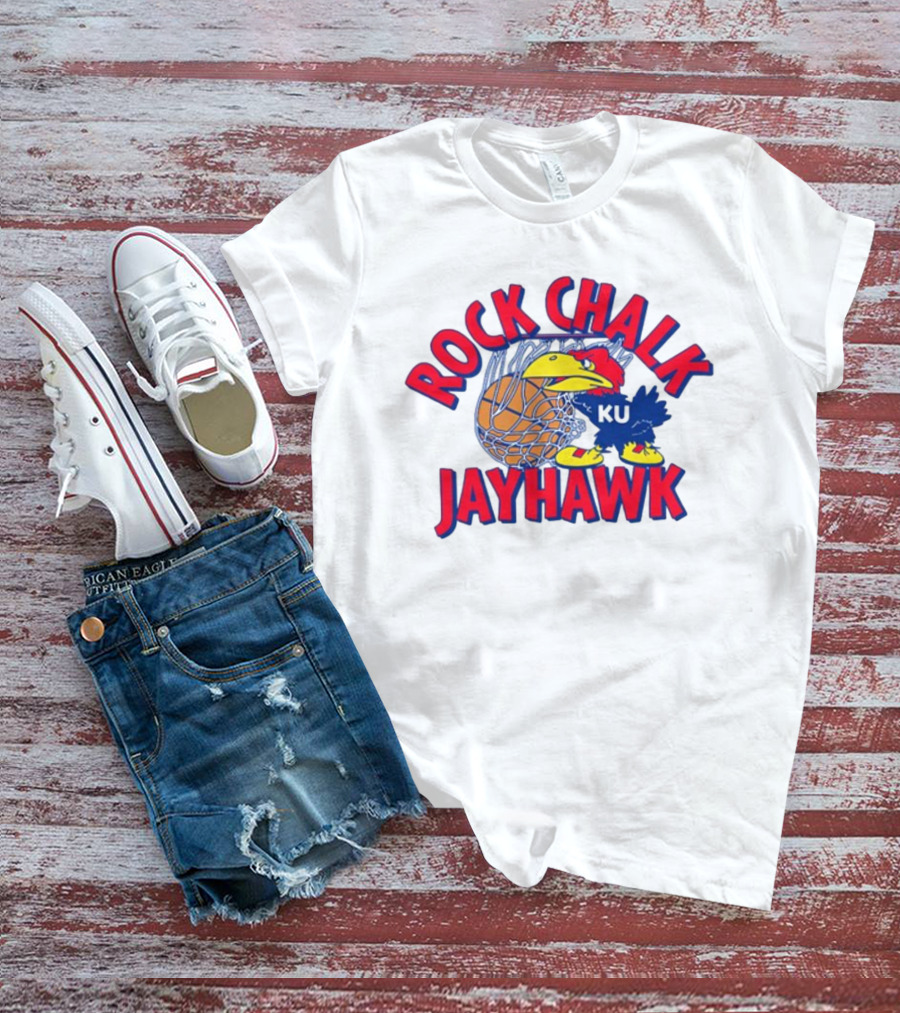 Rodger Sherman Rock Chalk Jayhawk KU Basketball T-Shirt