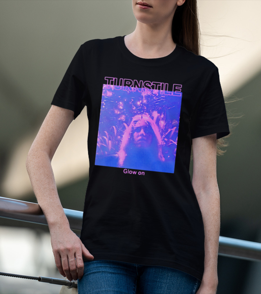 Turnstile Glow On Psychedelic Purple T-Shirt