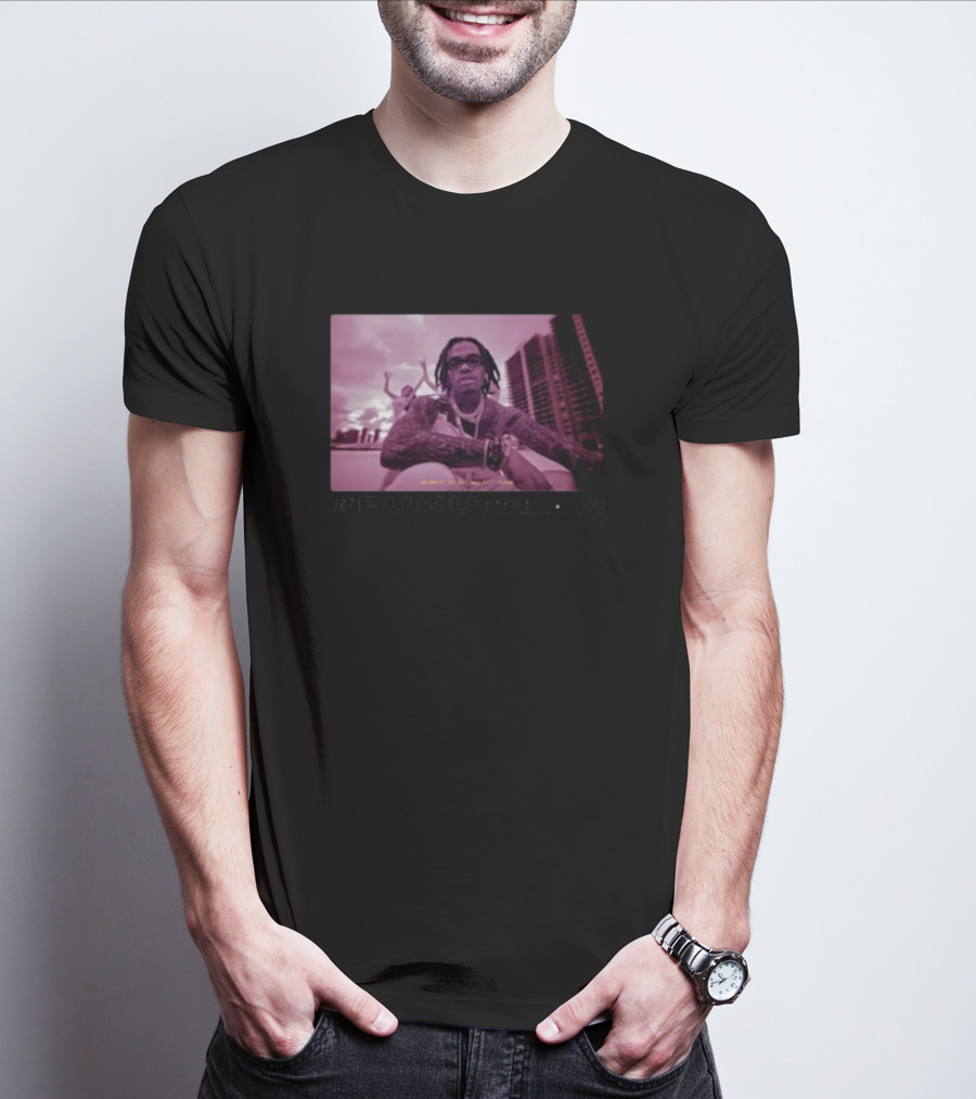 Gunnawunna #Fukumean Urban Style With Pink Tint And Skyline Background T-Shirt