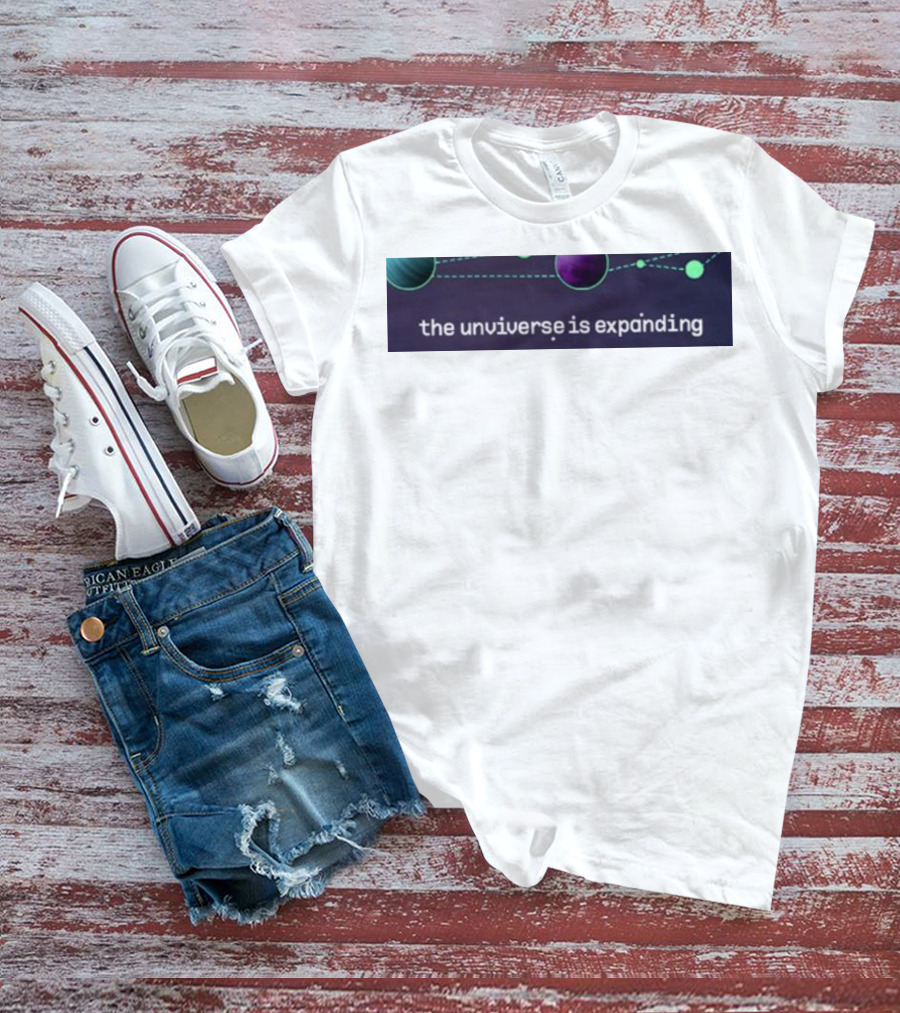Jo3car The Universe Is Expanding Planets And Cosmic Lines T-Shirt