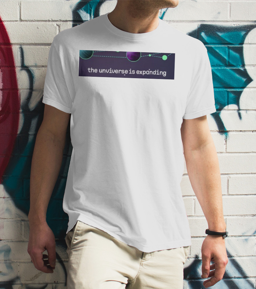Jo3car The Universe Is Expanding Planets And Cosmic Lines T-Shirt