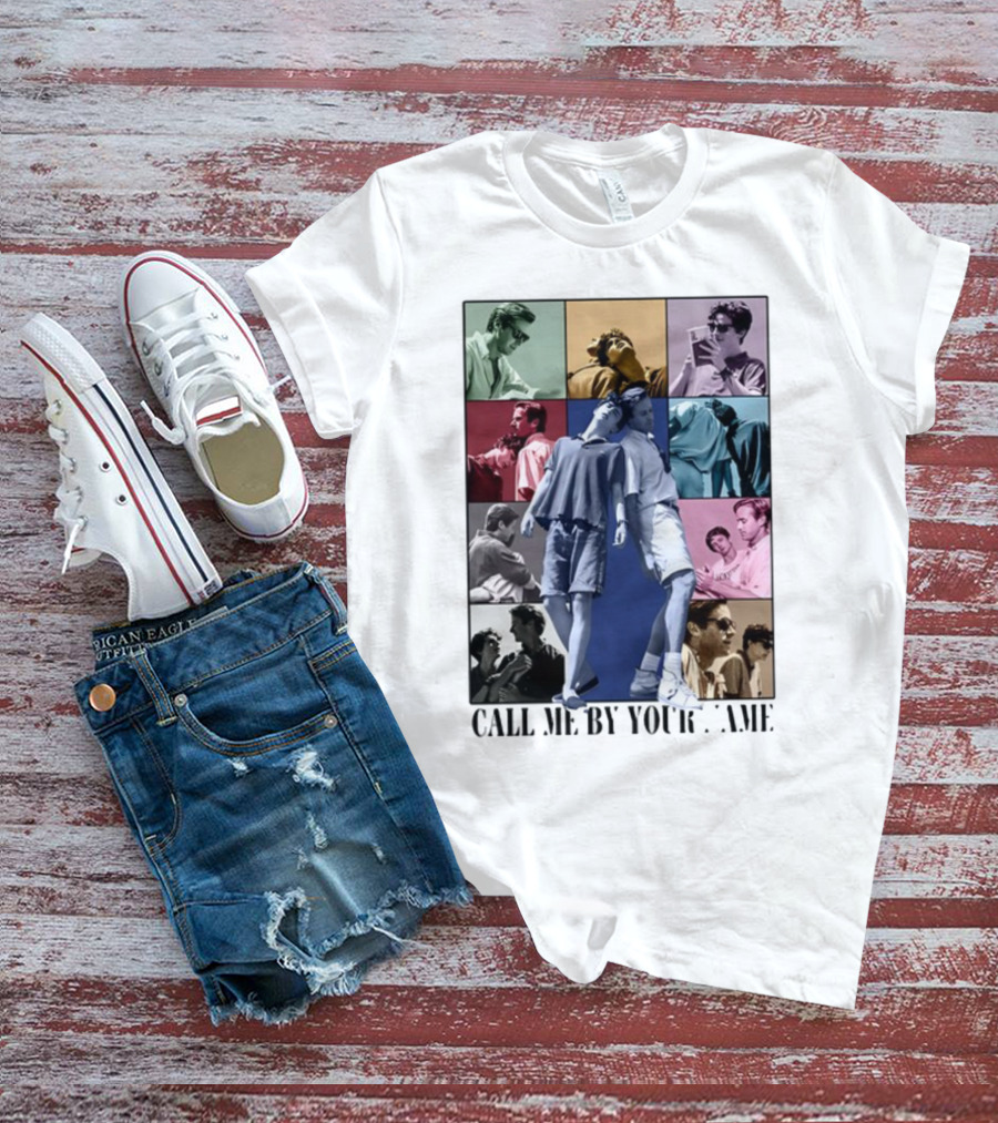 Call Me By Your Name Vintage Pop Art Collage Eras Tour T-Shirt