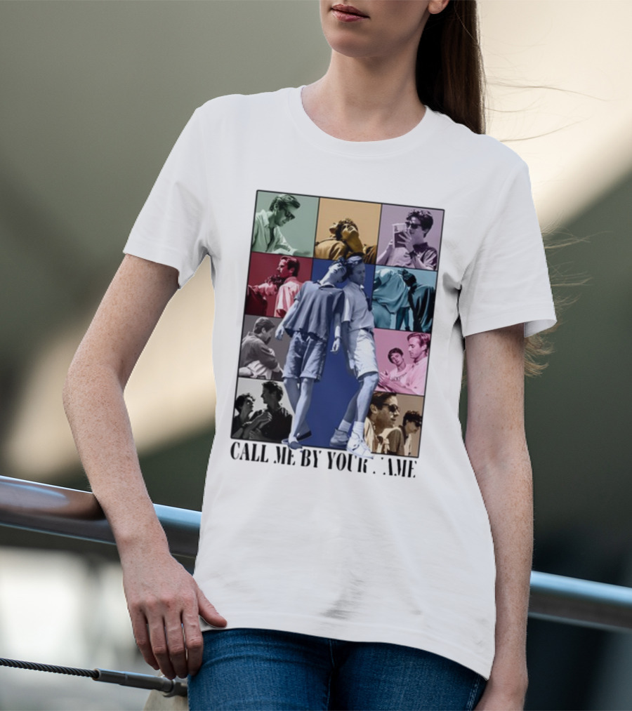 Call Me By Your Name Vintage Pop Art Collage Eras Tour T-Shirt