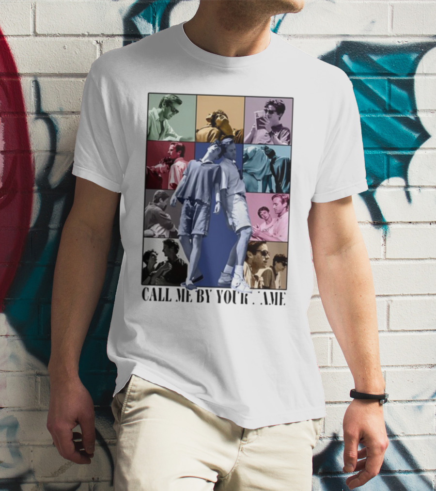 Call Me By Your Name Vintage Pop Art Collage Eras Tour T-Shirt