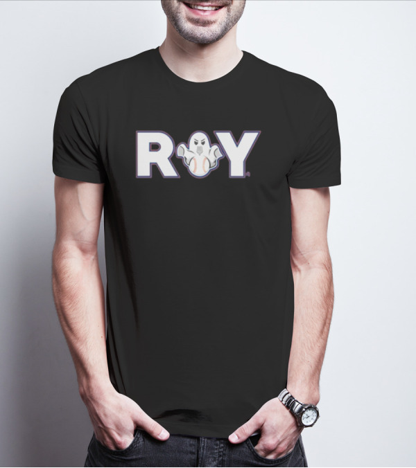 ROY Baseball Ghost T-Shirt