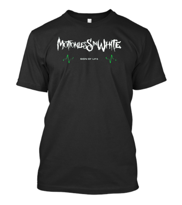 Rocksound Motionless In White Sign Of Life Graphic Heartbeat T-Shirt