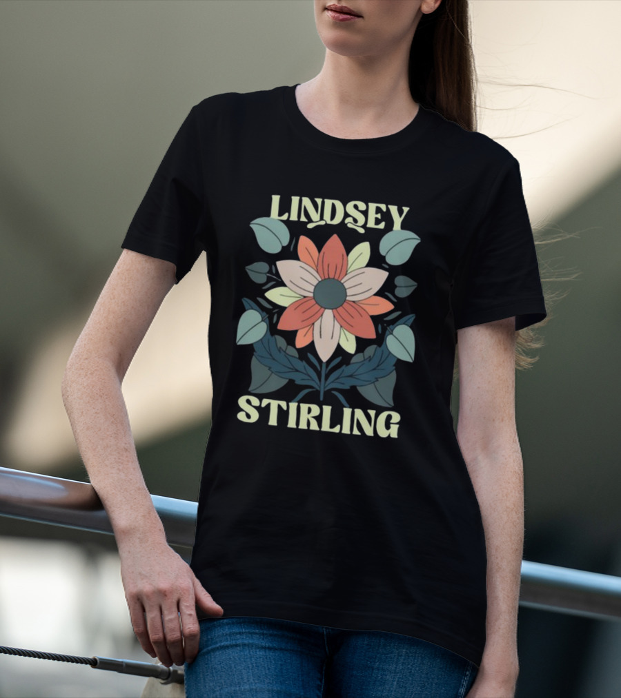Lindsey Stirling Floral Design Flower T-Shirt
