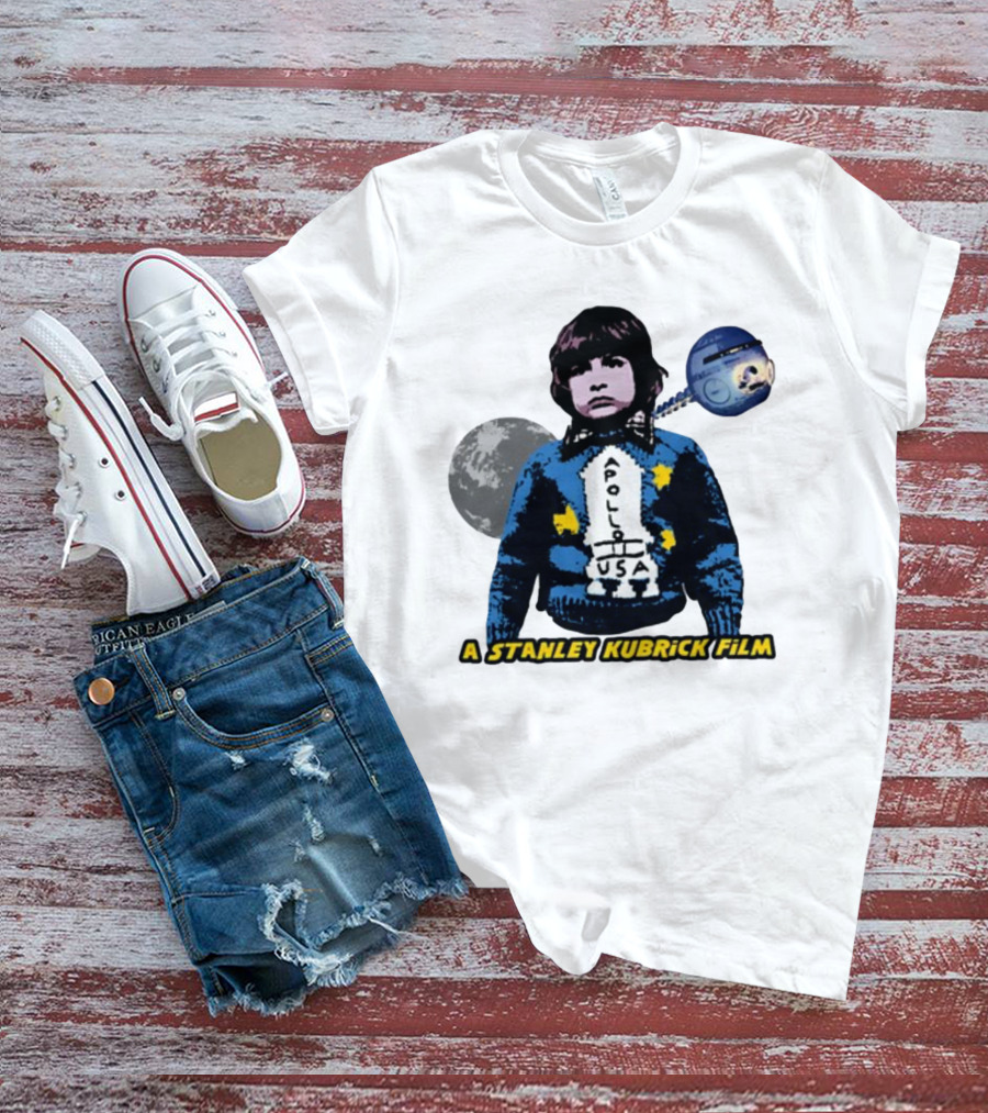 Apollo USA Moon Landing A Stanley Kubrick Film T-Shirt