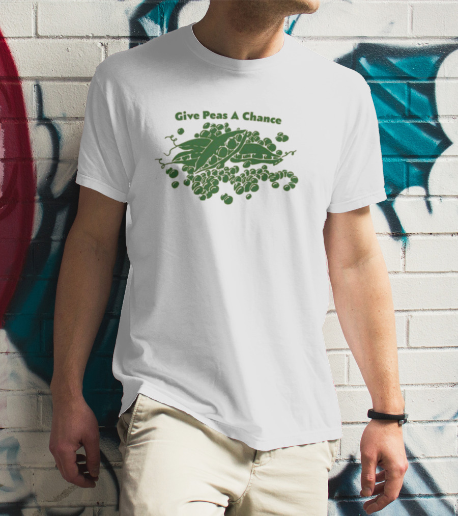 Milkdesigns Give Peas A Chance Peapod T-Shirt