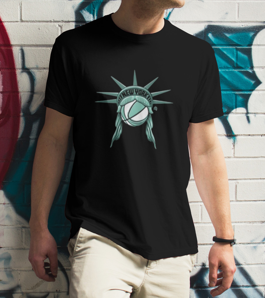 New York Liberty Basketball Ny Lady Liberty T-Shirt