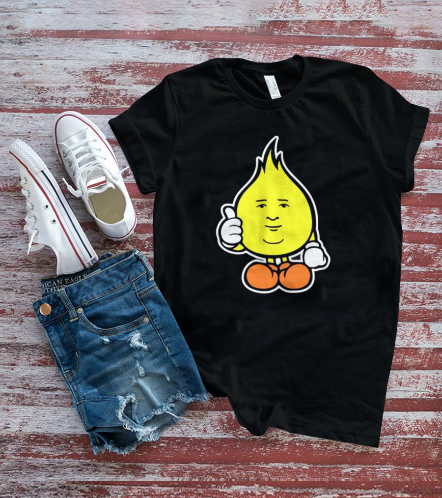 Flamebob Thumbs Up Cartoon Character T-Shirt