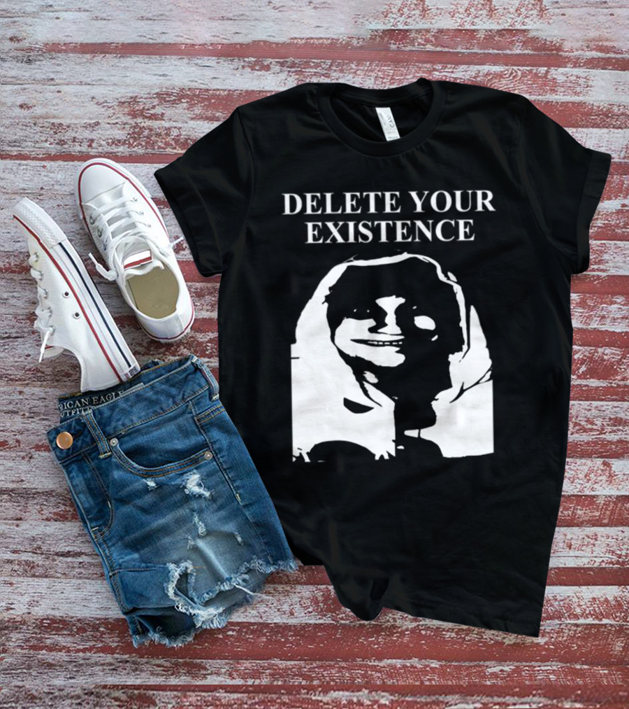 DELETE YOUR EXISTENCE Hoodie Skeleton T-Shirt