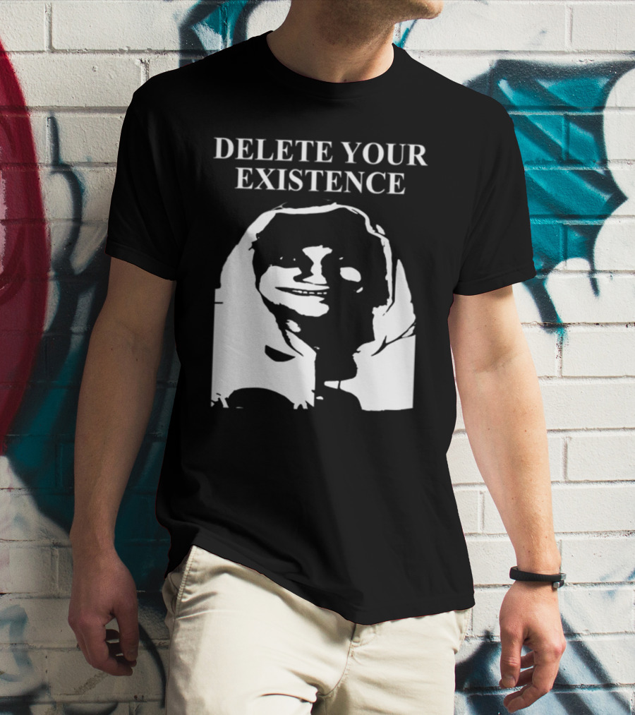DELETE YOUR EXISTENCE Hoodie Skeleton T-Shirt