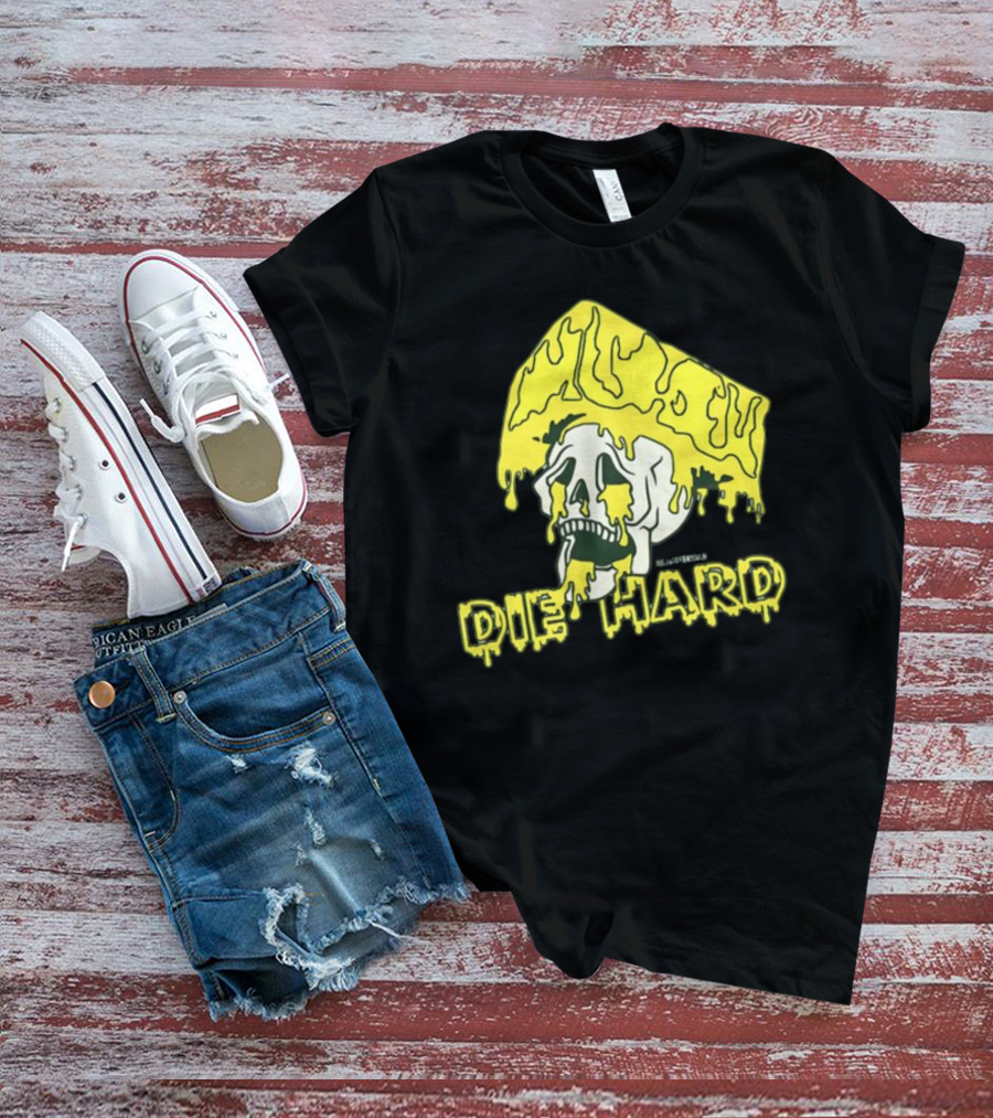 Die Hard Cheesehead Melting Skull T-Shirt