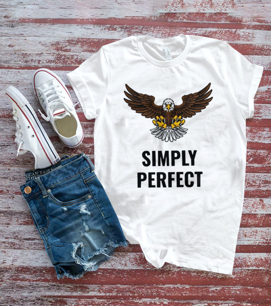 Simply Perfect Eagle Wings Above T-Shirt