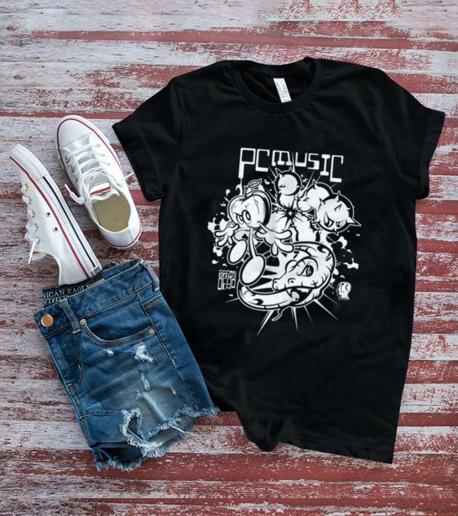 Pc Music Brain Dead Cartoon Characters Ensemble T-Shirt