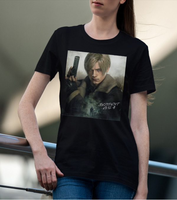 Resident Evil 4 Leon Kennedy Heroic Stance T-Shirt