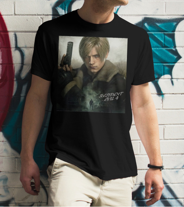 Resident Evil 4 Leon Kennedy Heroic Stance T-Shirt