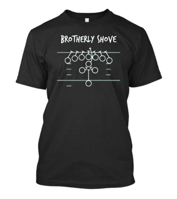 Brotherly Shove Football Formation Play Diagram T-Shirt