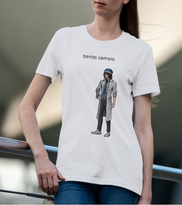 Sempre Benito Camelo Character In White Coat And Blue Hat T-Shirt