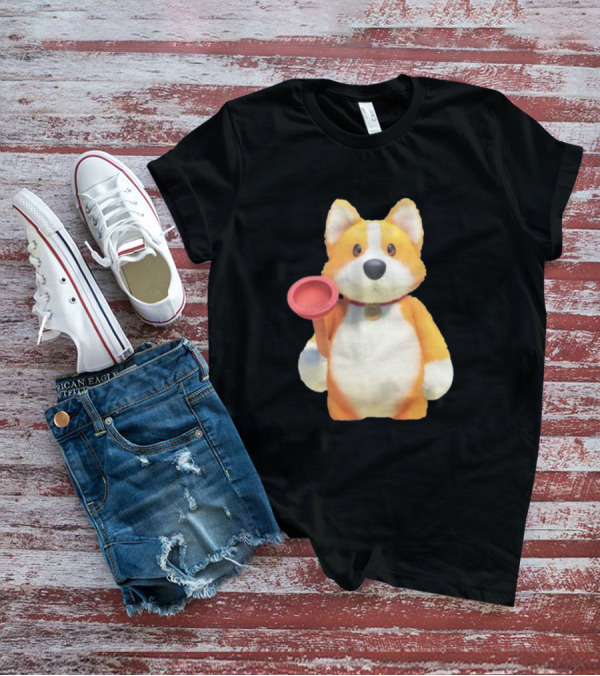 Xbox Gear Party Animals Corgi Figure With Plunger Animation T-Shirt
